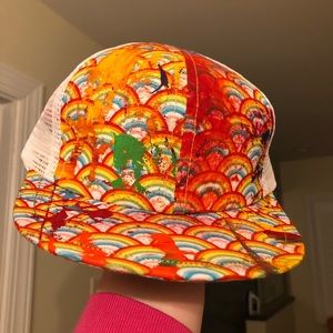 George hats rainbow artist trucker